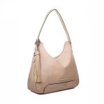 Elegantní dámská crossbody kabelka béžová