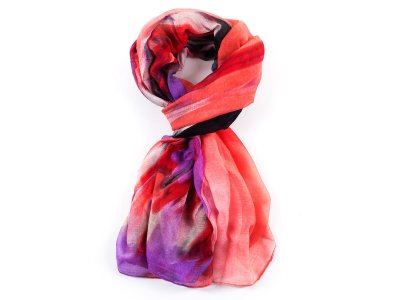 Dámský elegantní šátek s barevným motivem